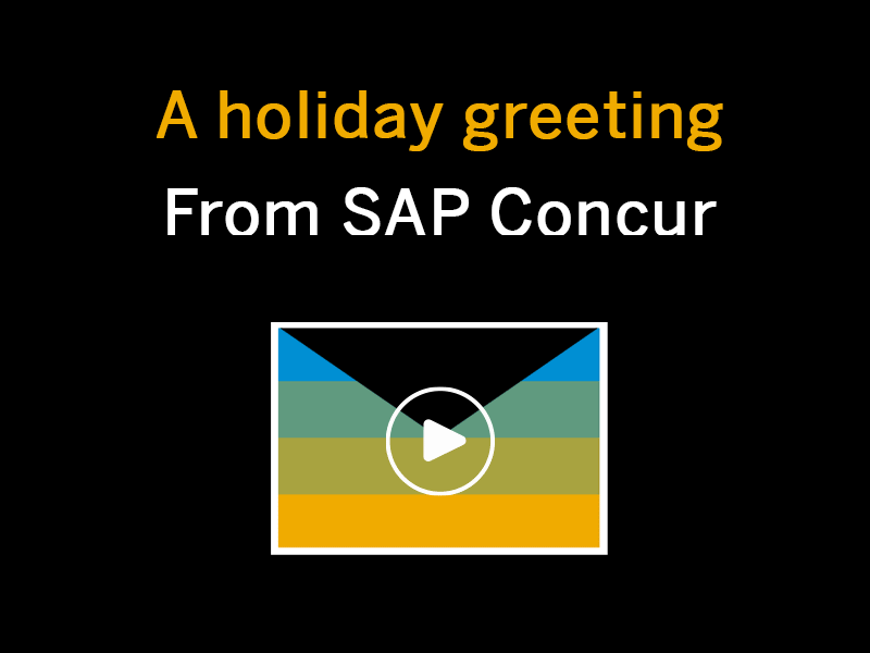 SAP Concur Holiday Card 